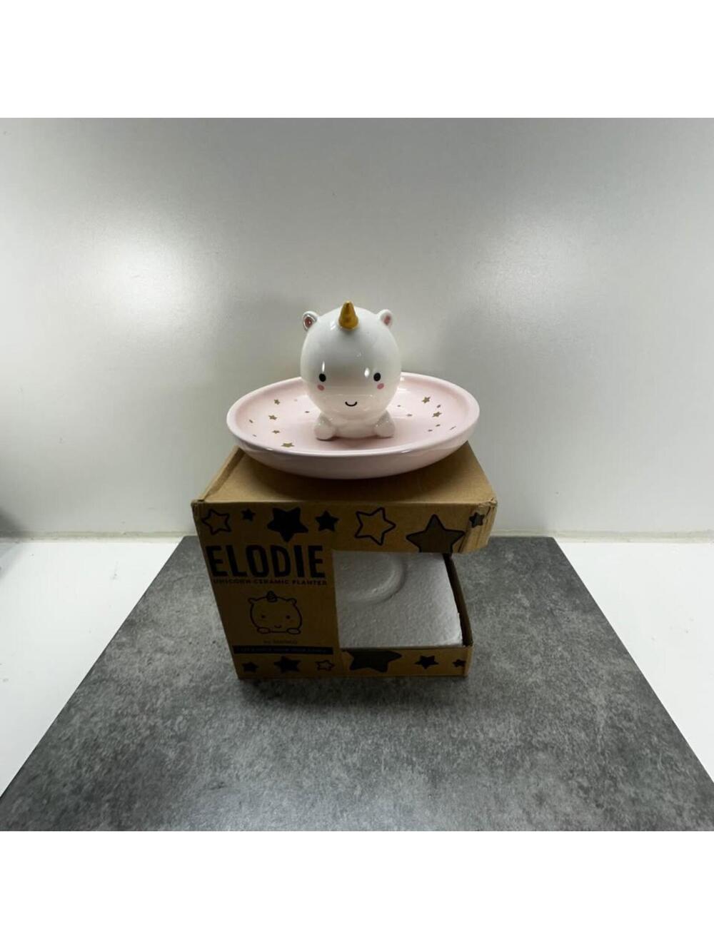 Smoko Elodie Unicorn Ceramic jewelry trinket dish new in box